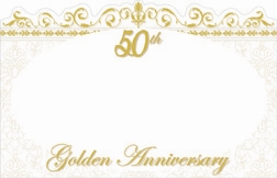 Ornate Border Place Cards - 50 Count - Gold